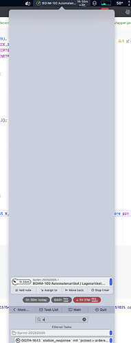 timeframe popup shifted